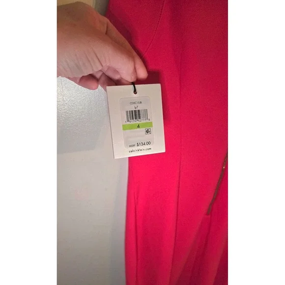 Calvin‎ Klein Women's Pink Sleeveless Sheath Dress Cutout Detail Size 4 NWT $ - Picture 4 of 7